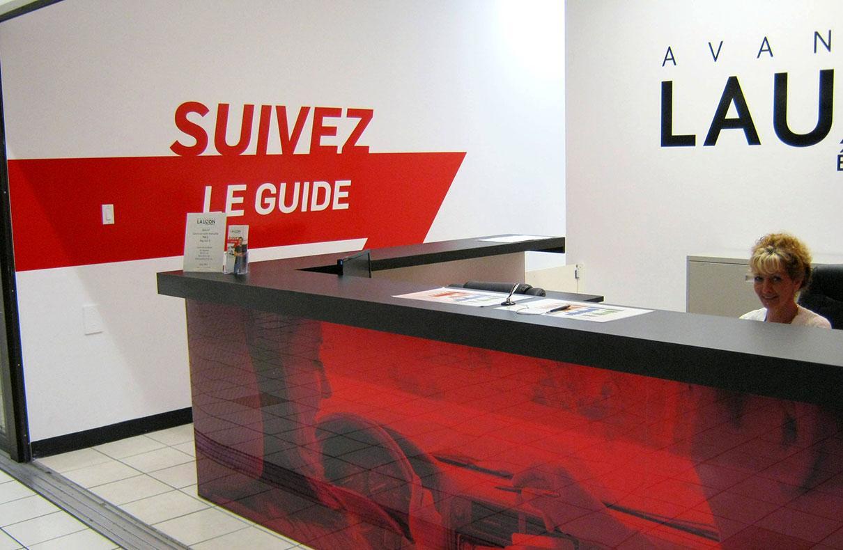Bureau Avantage Lauzon, accueil